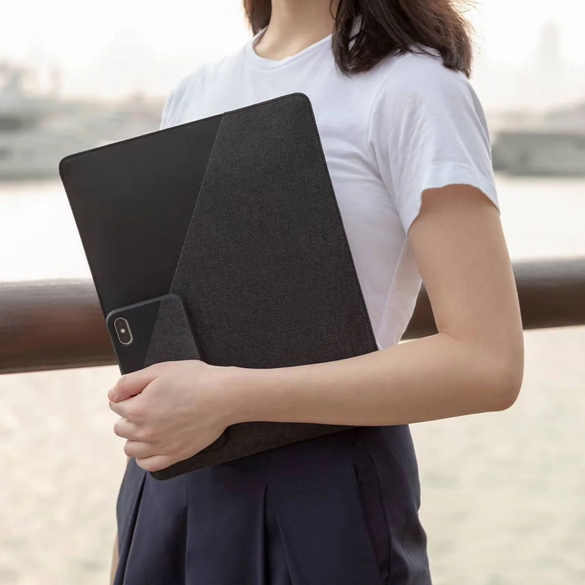Native Union Stow Slim mappe for iPad Pro 12,9" - Skifergrå - Image 4