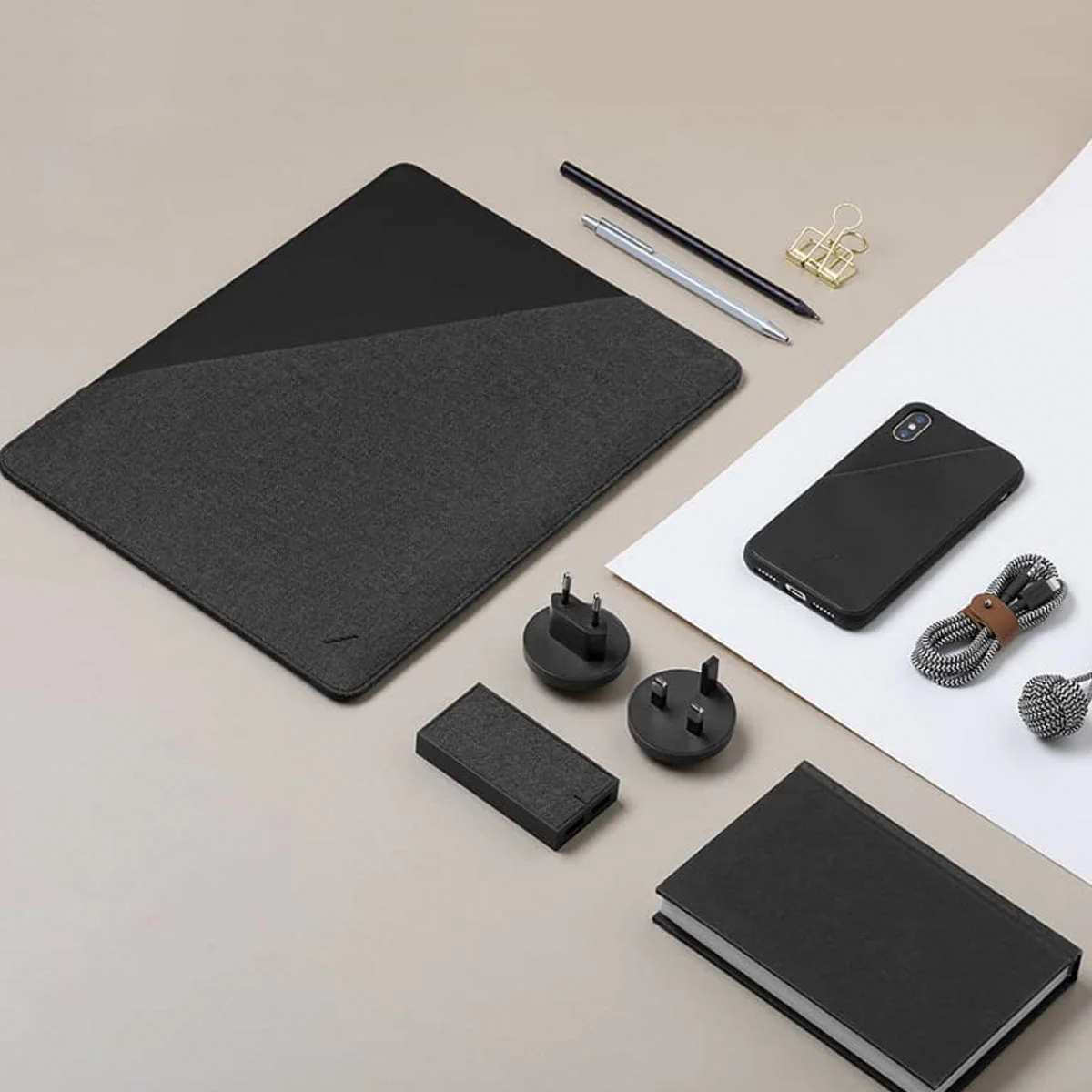 Native Union Stow Slim mappe for iPad Pro 12,9" - Skifergrå - Image 5