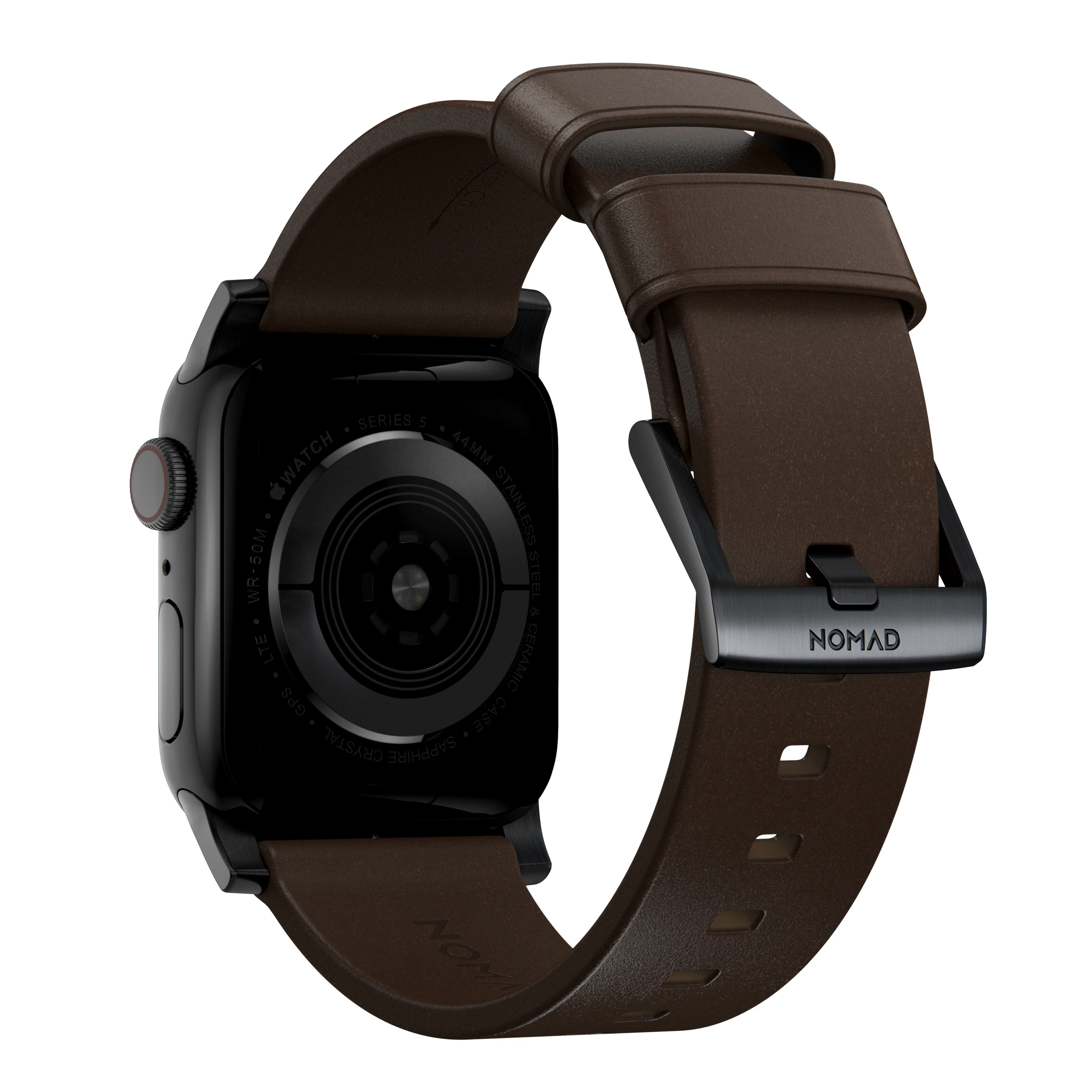 Nomad 49/46 mm Moderne Skinnrem med Svart Spenne - Brun - Image 2