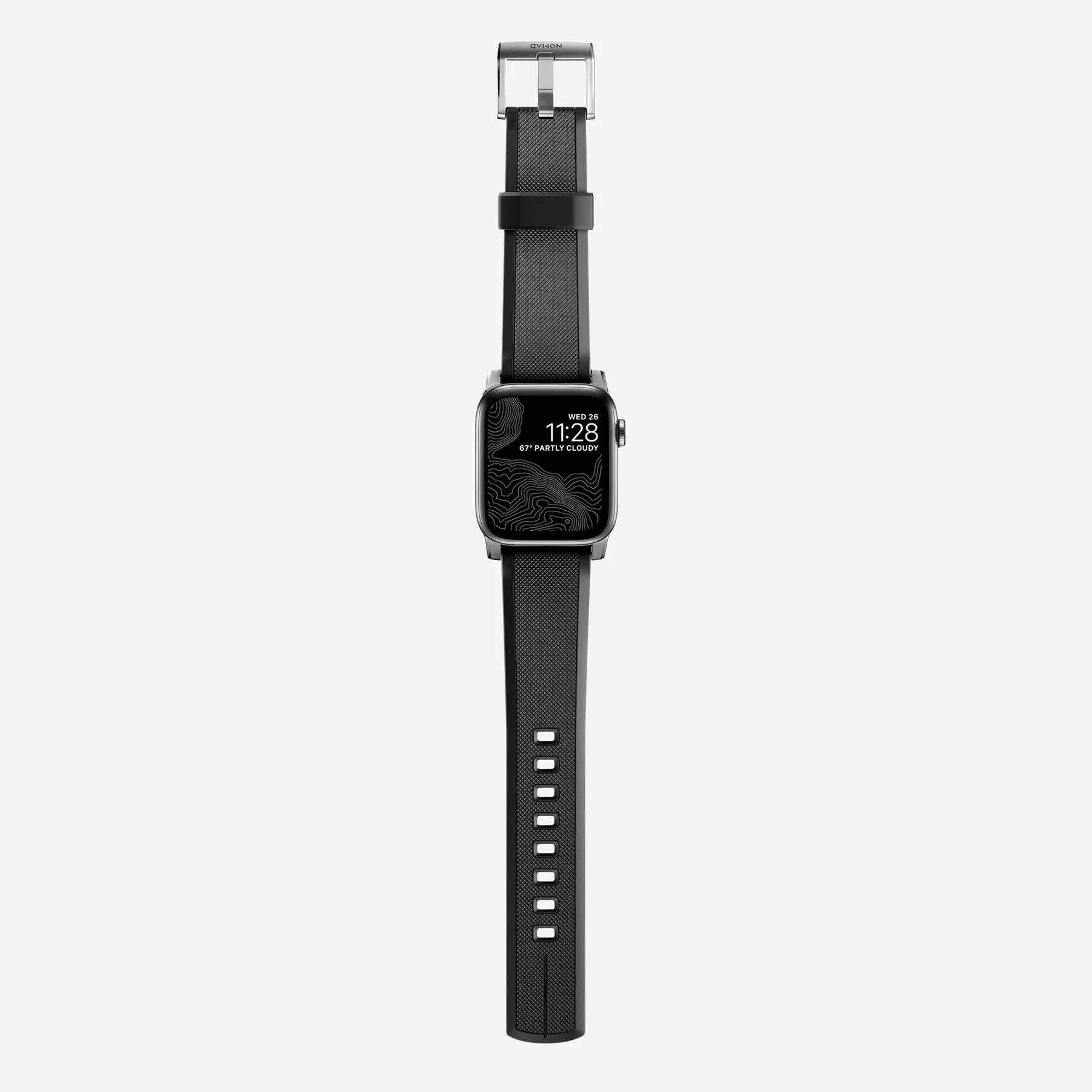 Nomad 49/46 mm Rugged Strap reim - Sølv - Image 3