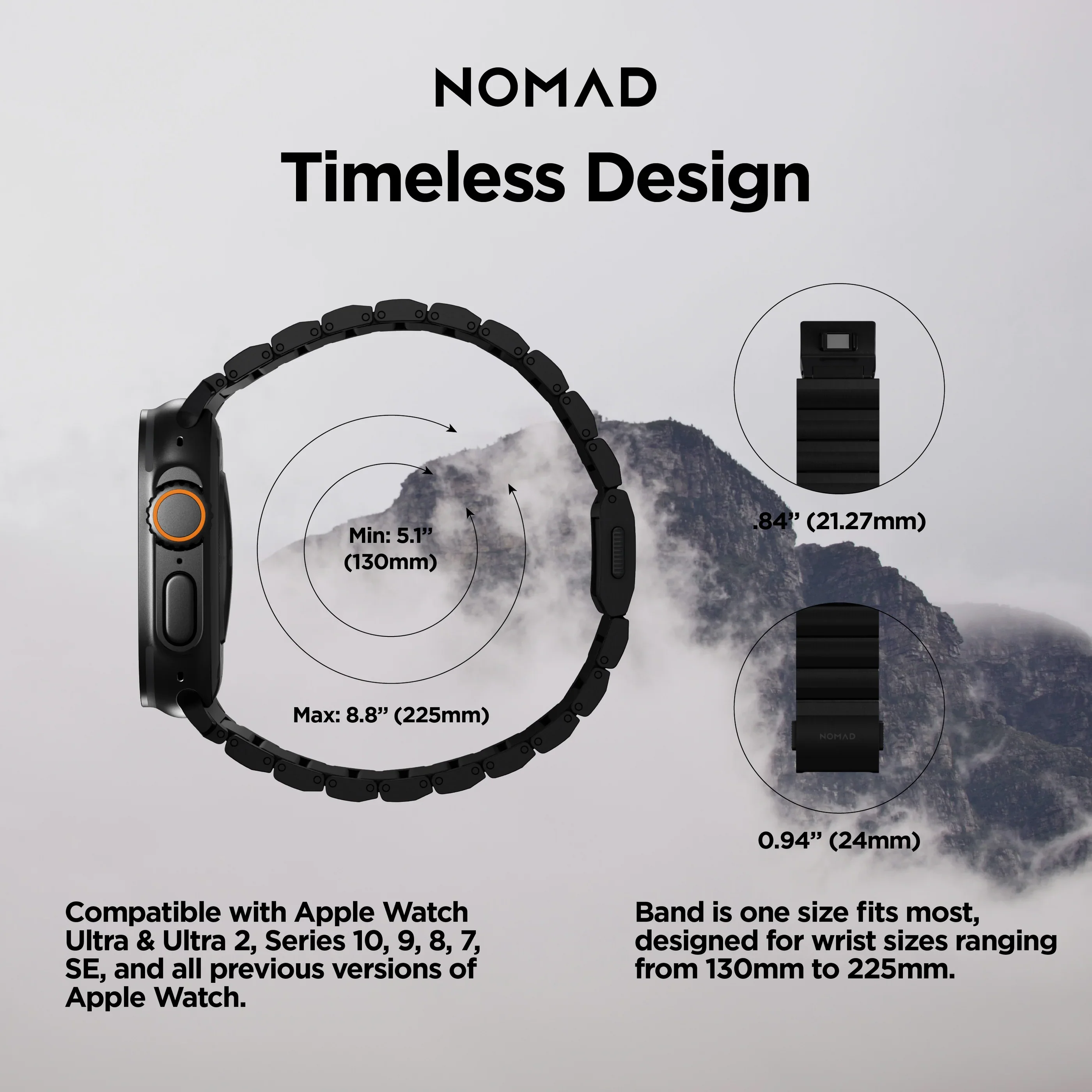 Nomad 49/46 mm Titanium reim V2 - Black - Image 4