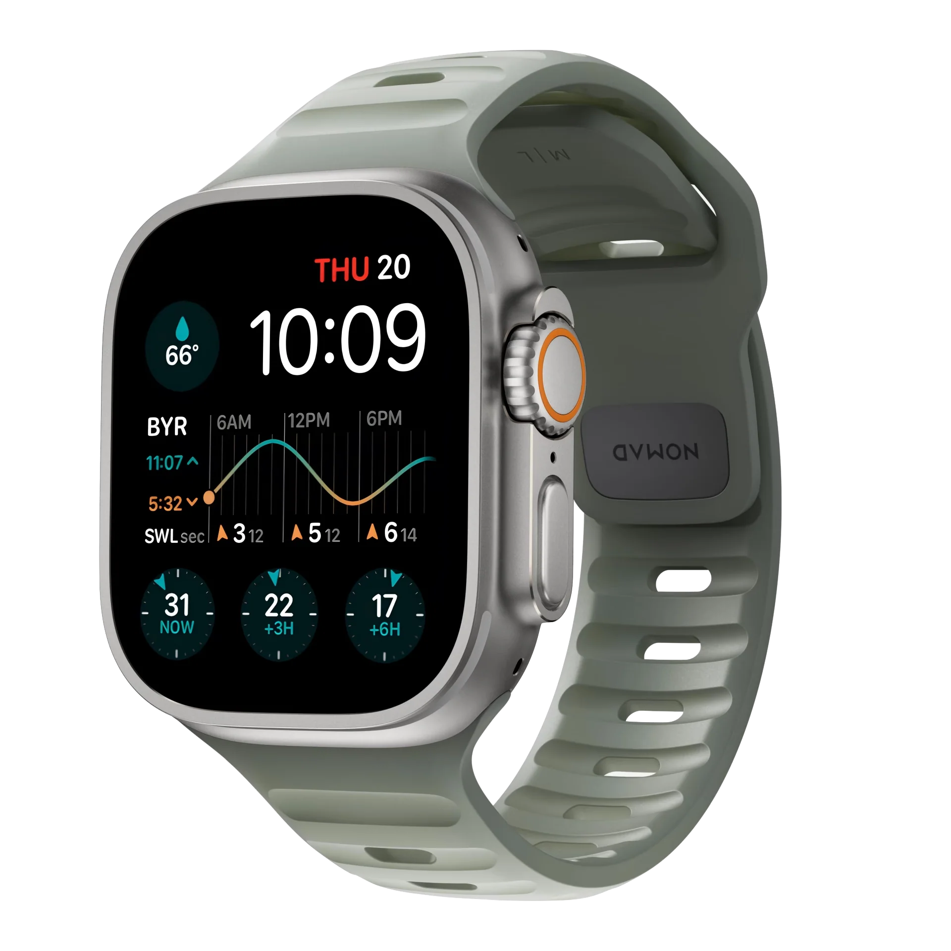 Nomad 49/46 mm Sport Band reim - Coastal Rock
