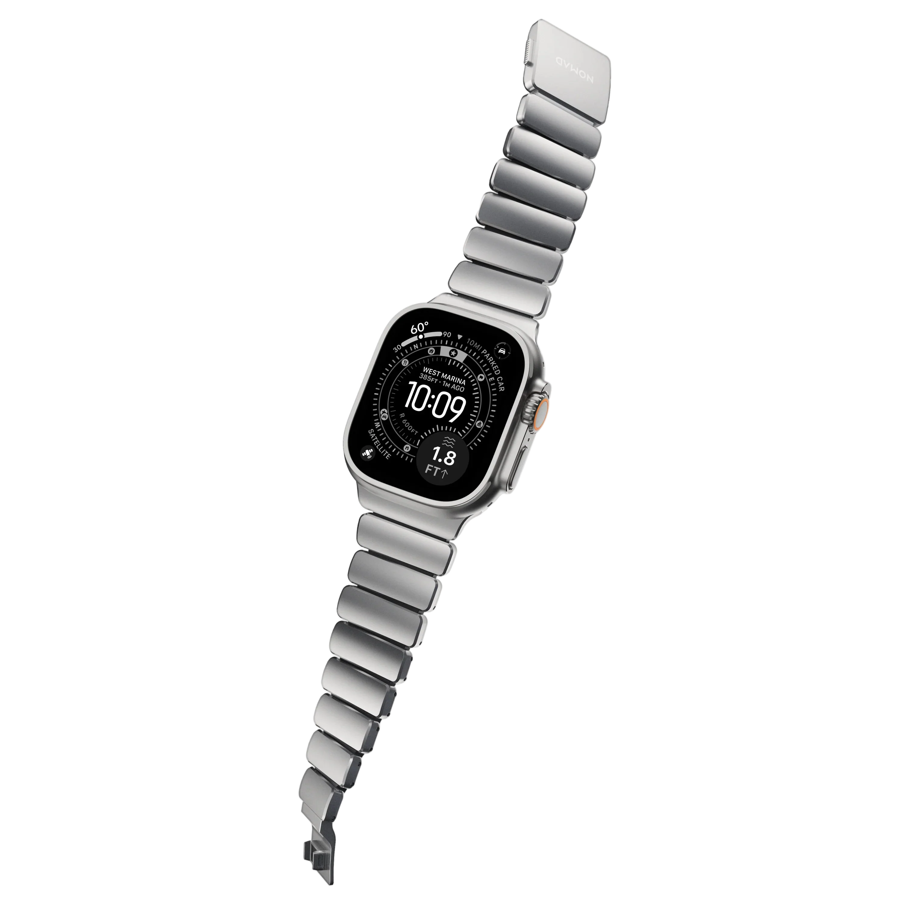 Nomad 49/46 mm Stratos Band Reim - Natural Titanium/Black - Image 4
