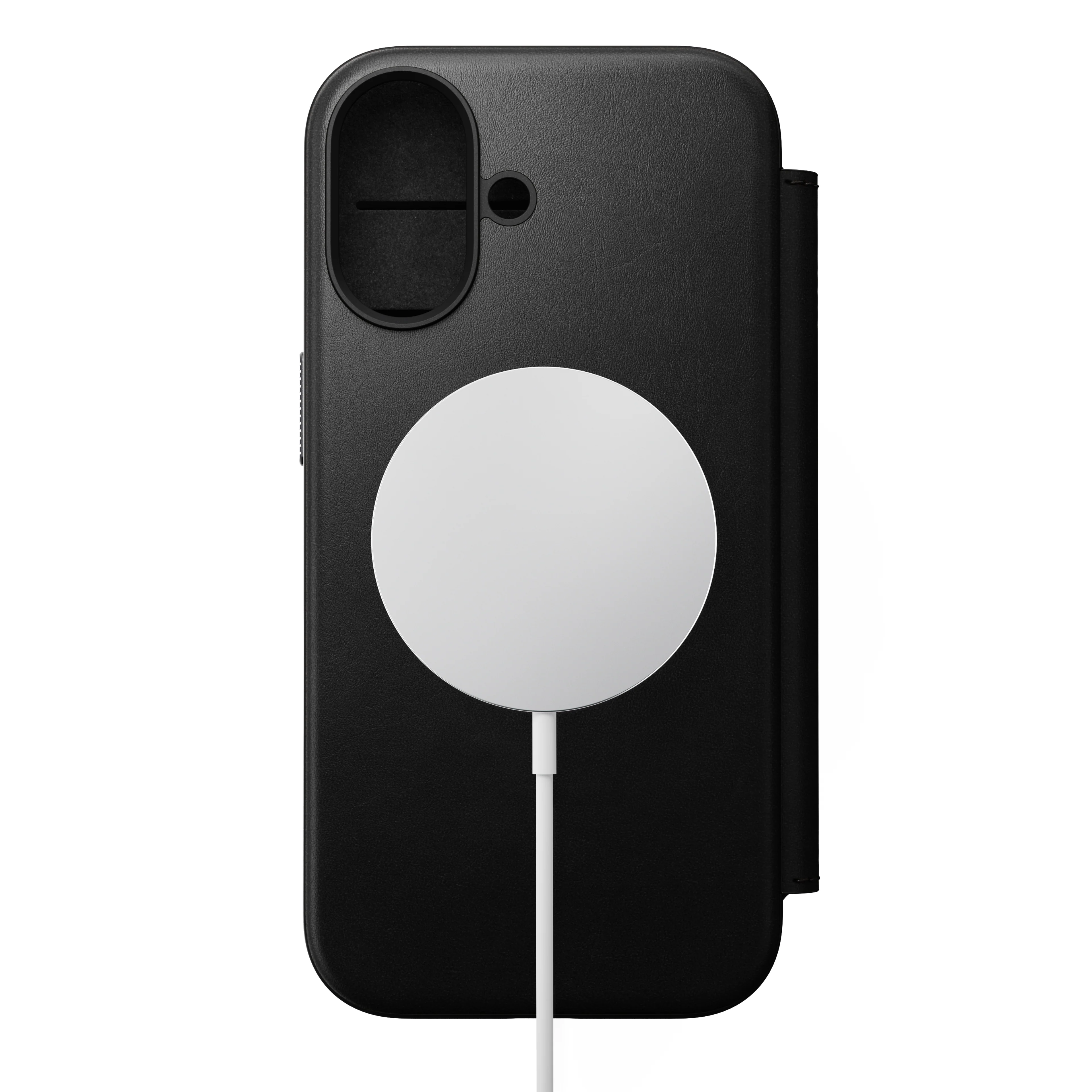 Nomad Lommebokdeksel i skinn med MagSafe til iPhone 17 - Svart - Image 2