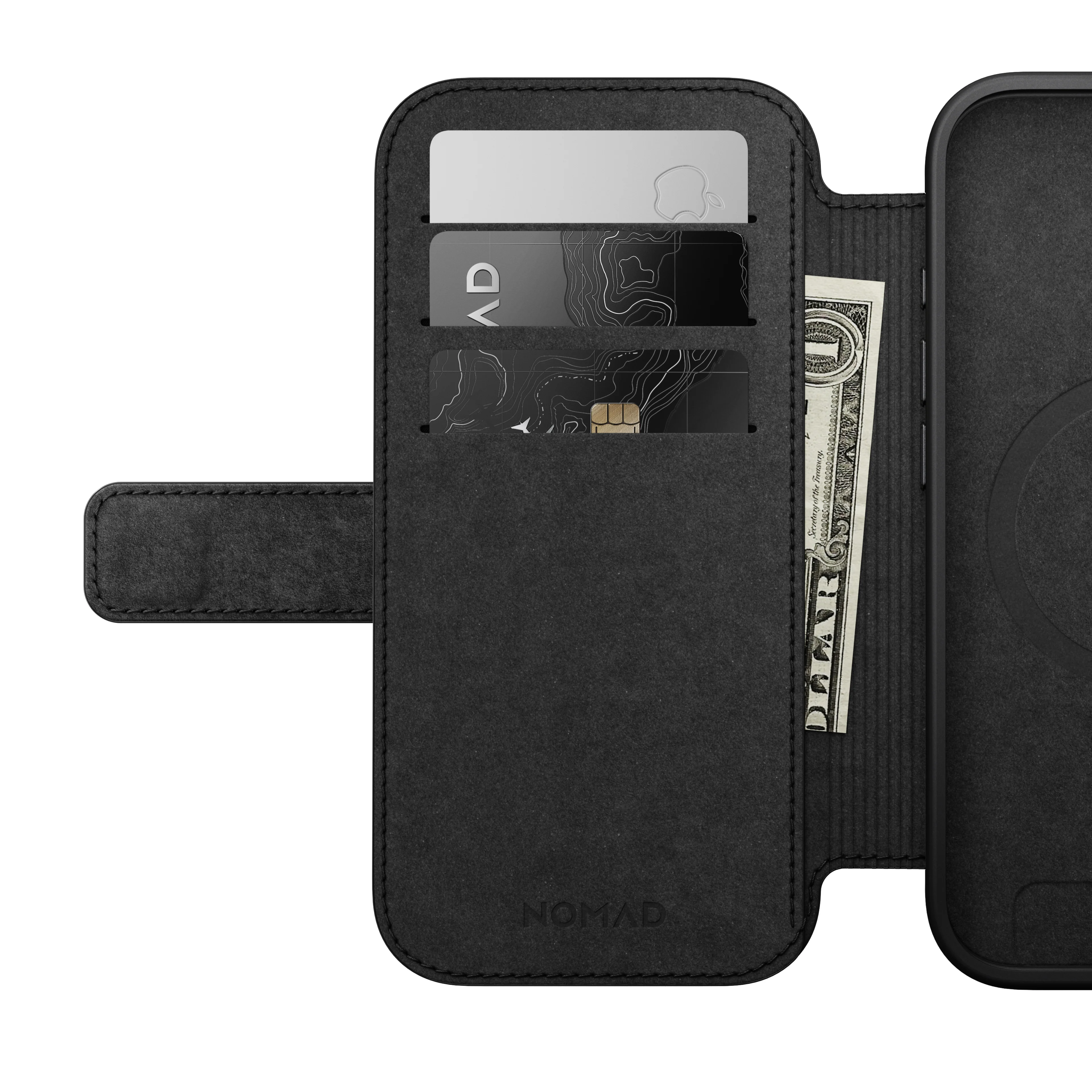 Nomad Lommebokdeksel i skinn med MagSafe til iPhone 17 - Svart - Image 8