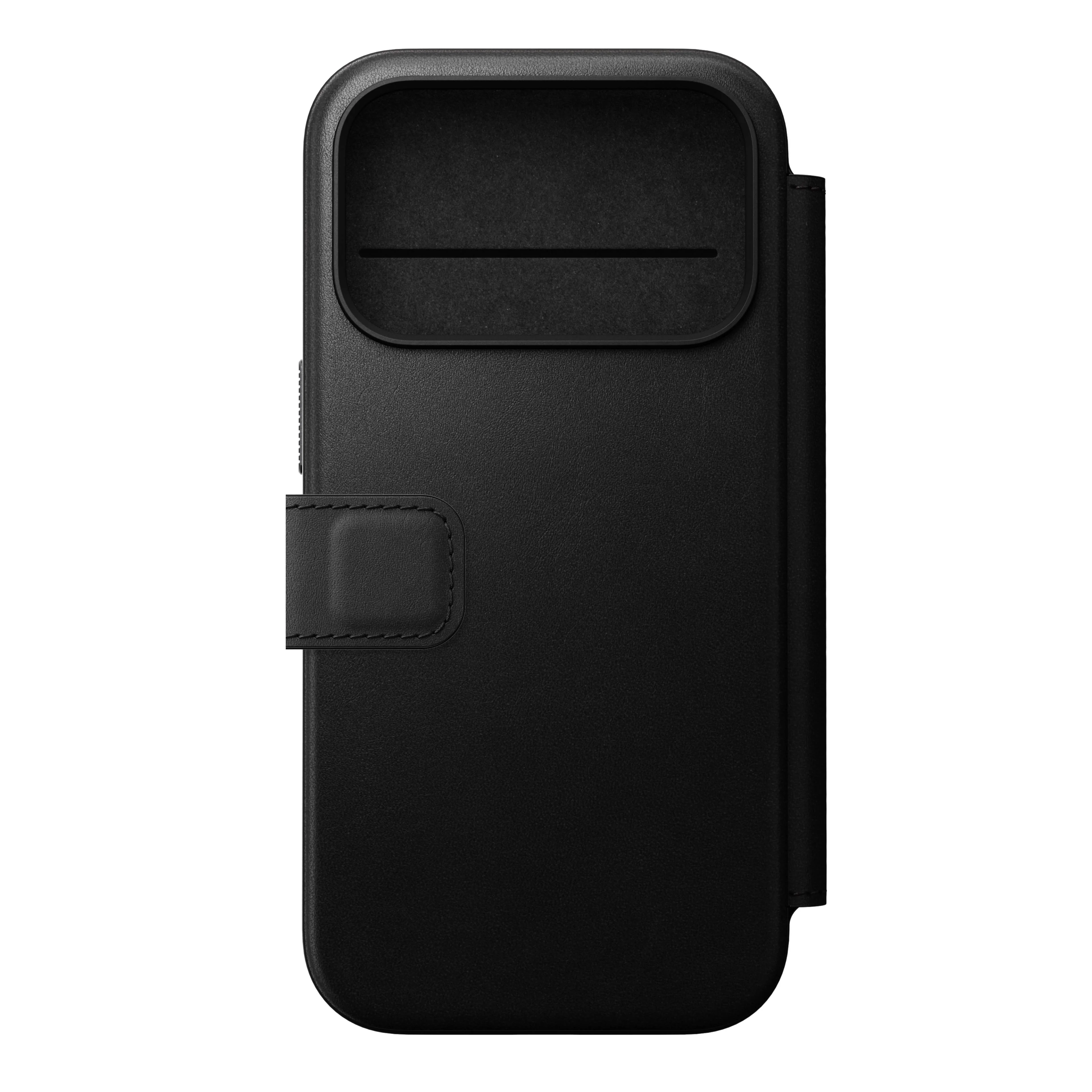 Nomad Lommebokdeksel i skinn med MagSafe til iPhone 17 Pro - Svart - Image 3