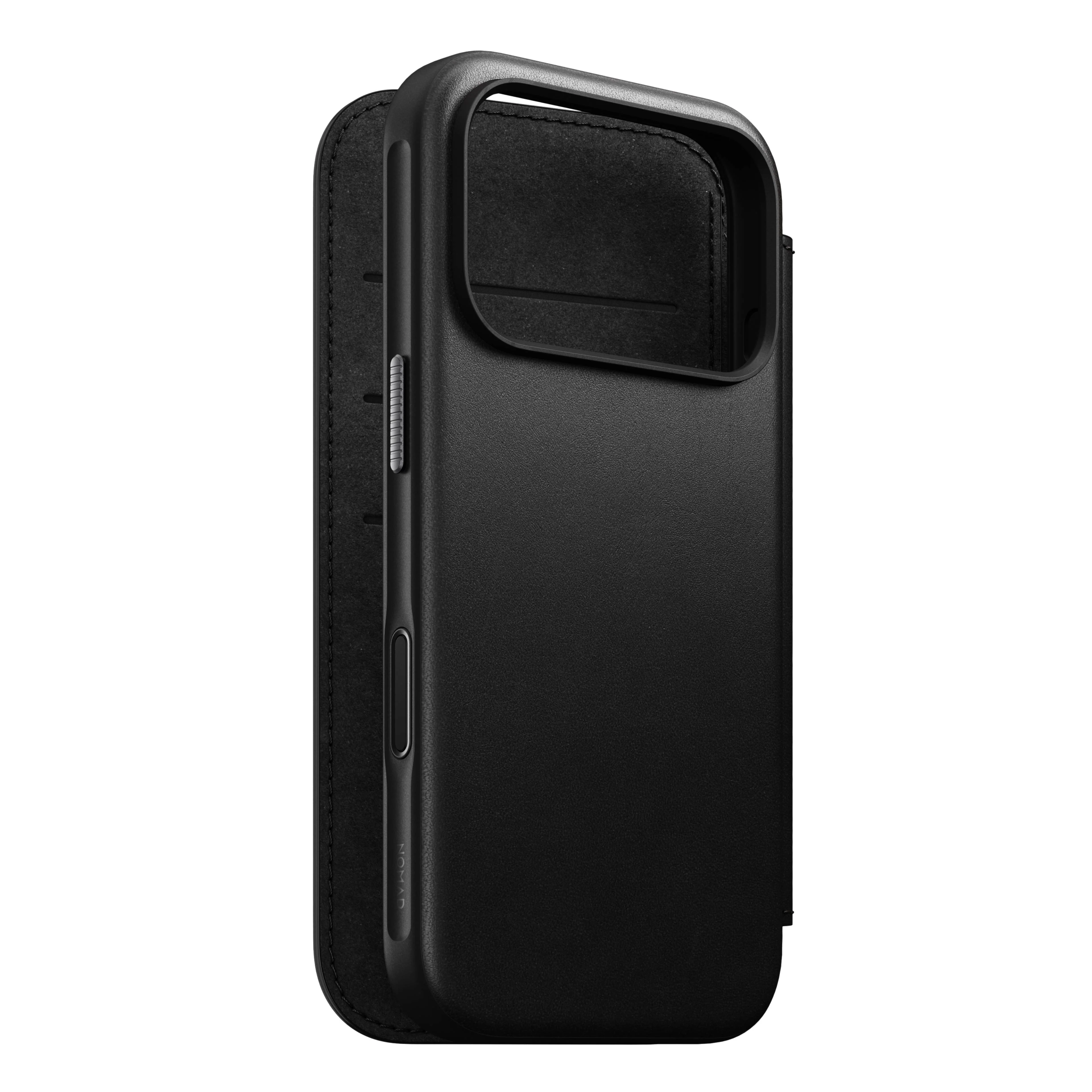 Nomad Lommebokdeksel i skinn med MagSafe til iPhone 17 Pro - Svart - Image 5