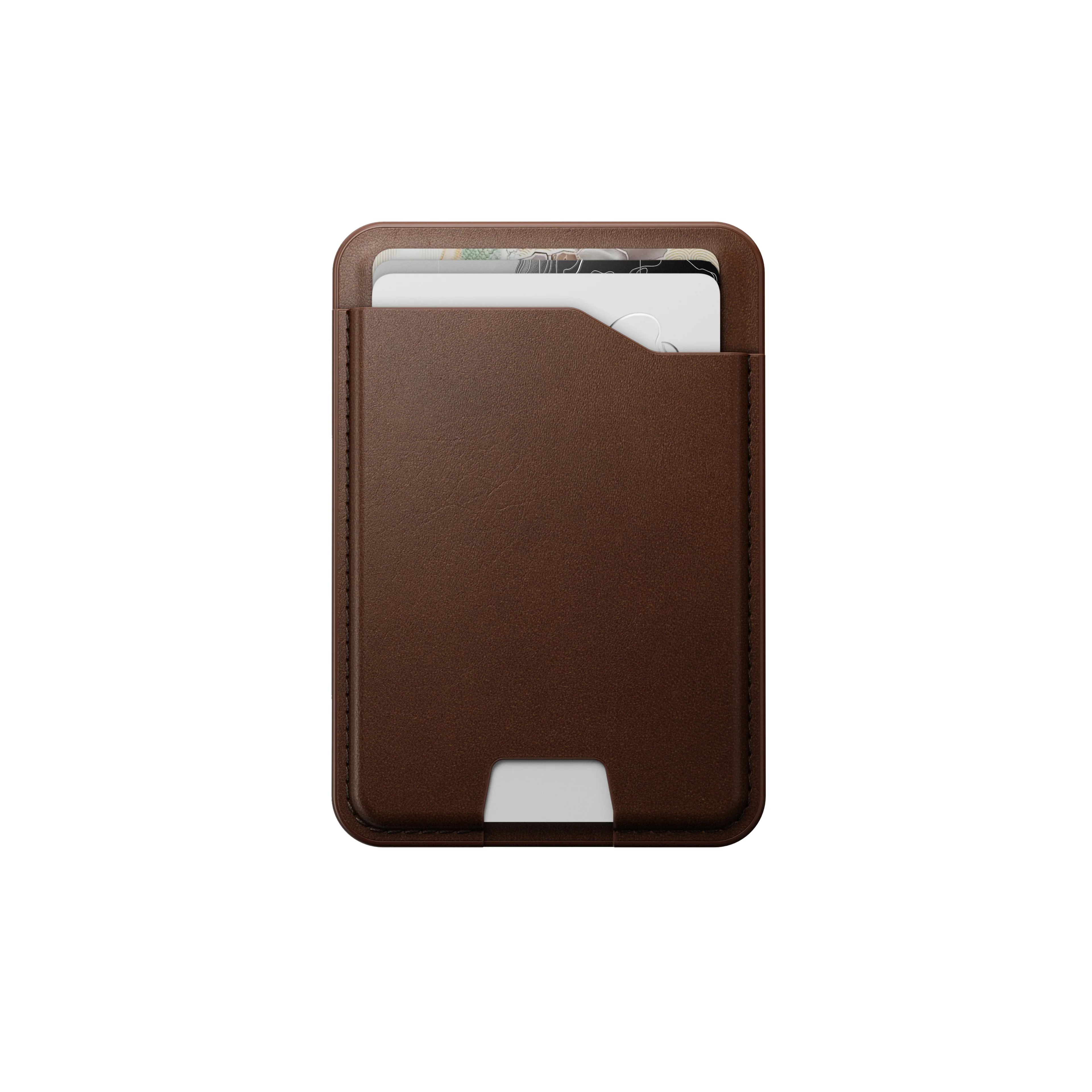 Nomad Leather Mag Kortmappe med FindMy - Brun - Image 2