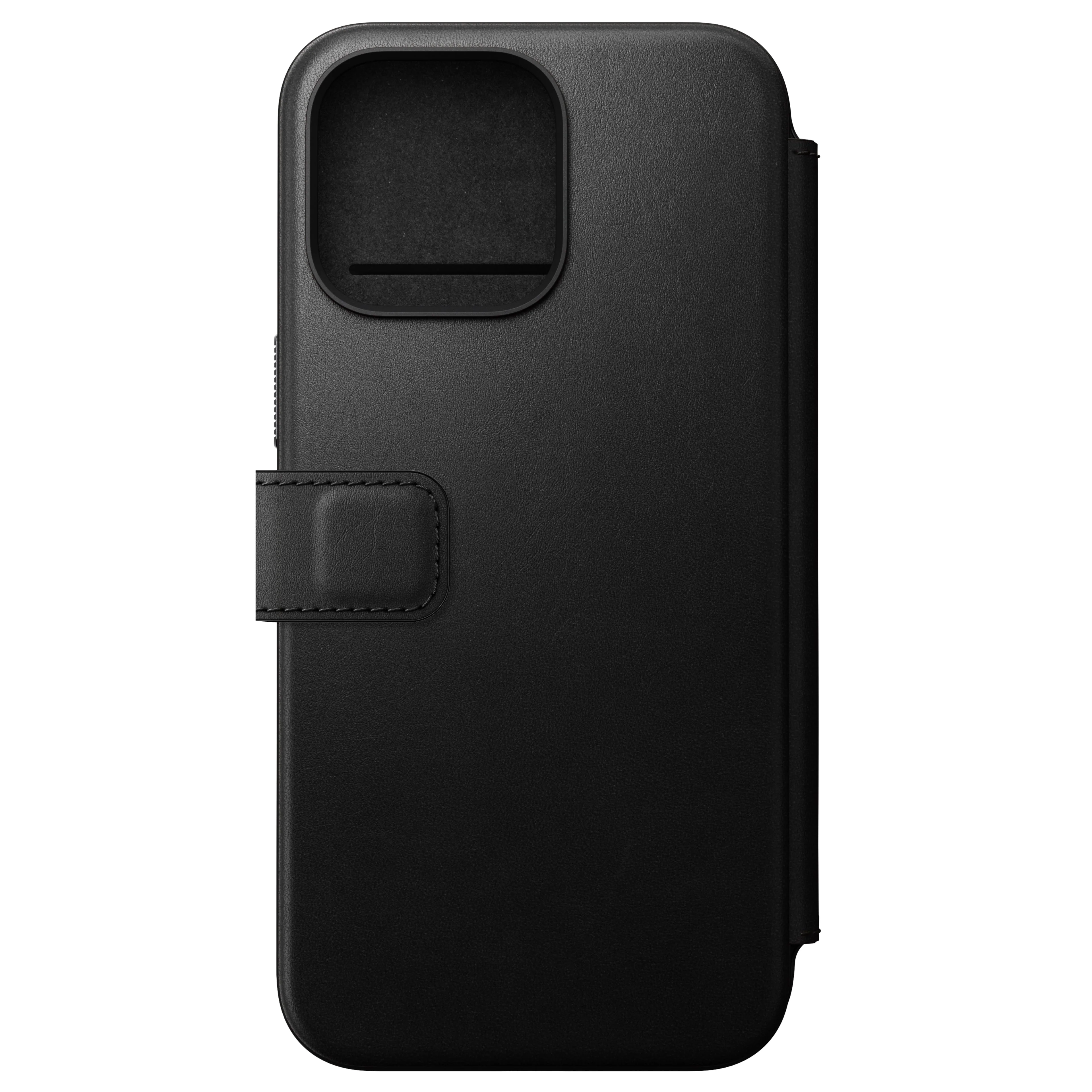 Nomad Lommebokdeksel i skinn med MagSafe til iPhone 15 Pro Max - Svart - Image 3