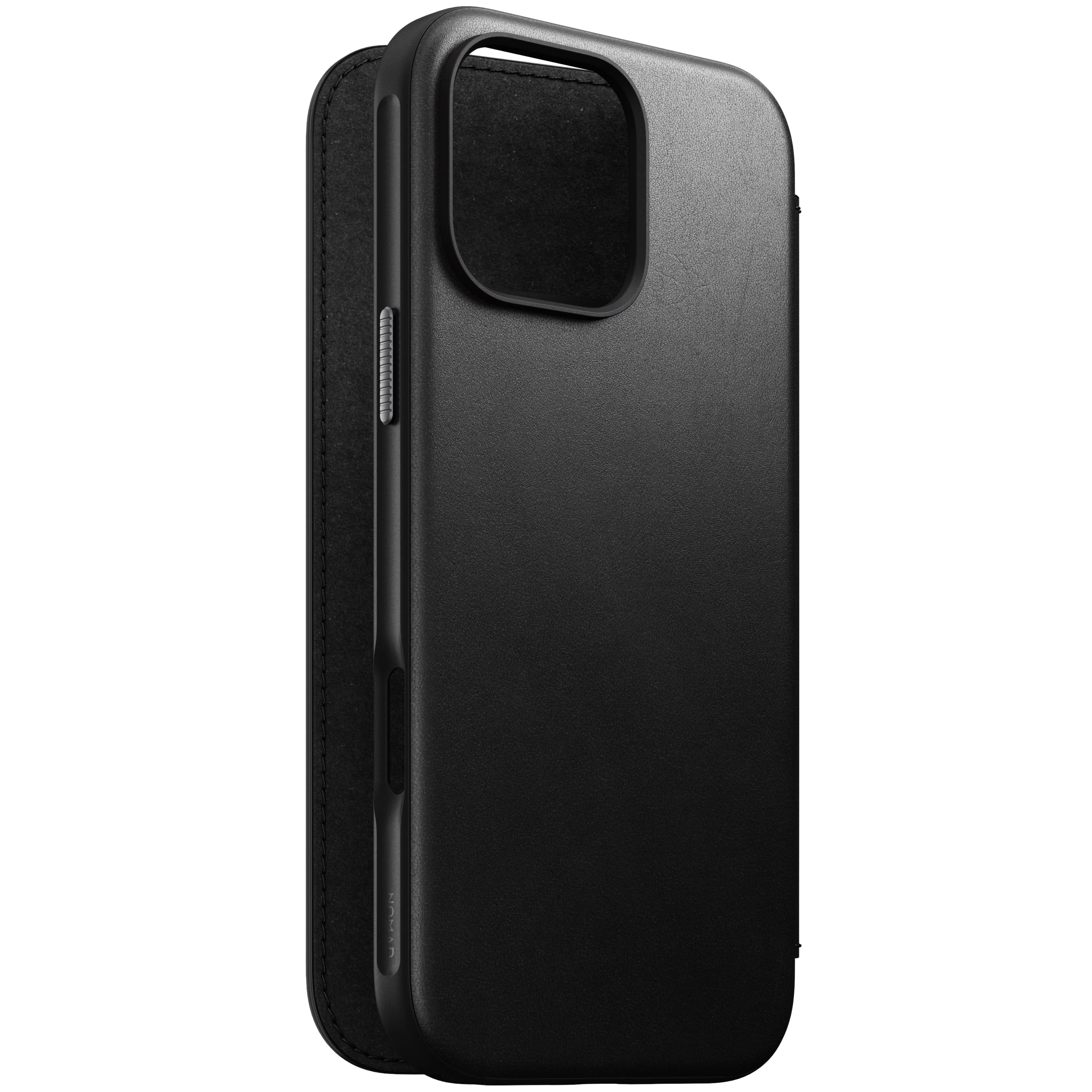Nomad Lommebokdeksel i skinn med MagSafe til iPhone 16 Pro Max - Svart - Image 4