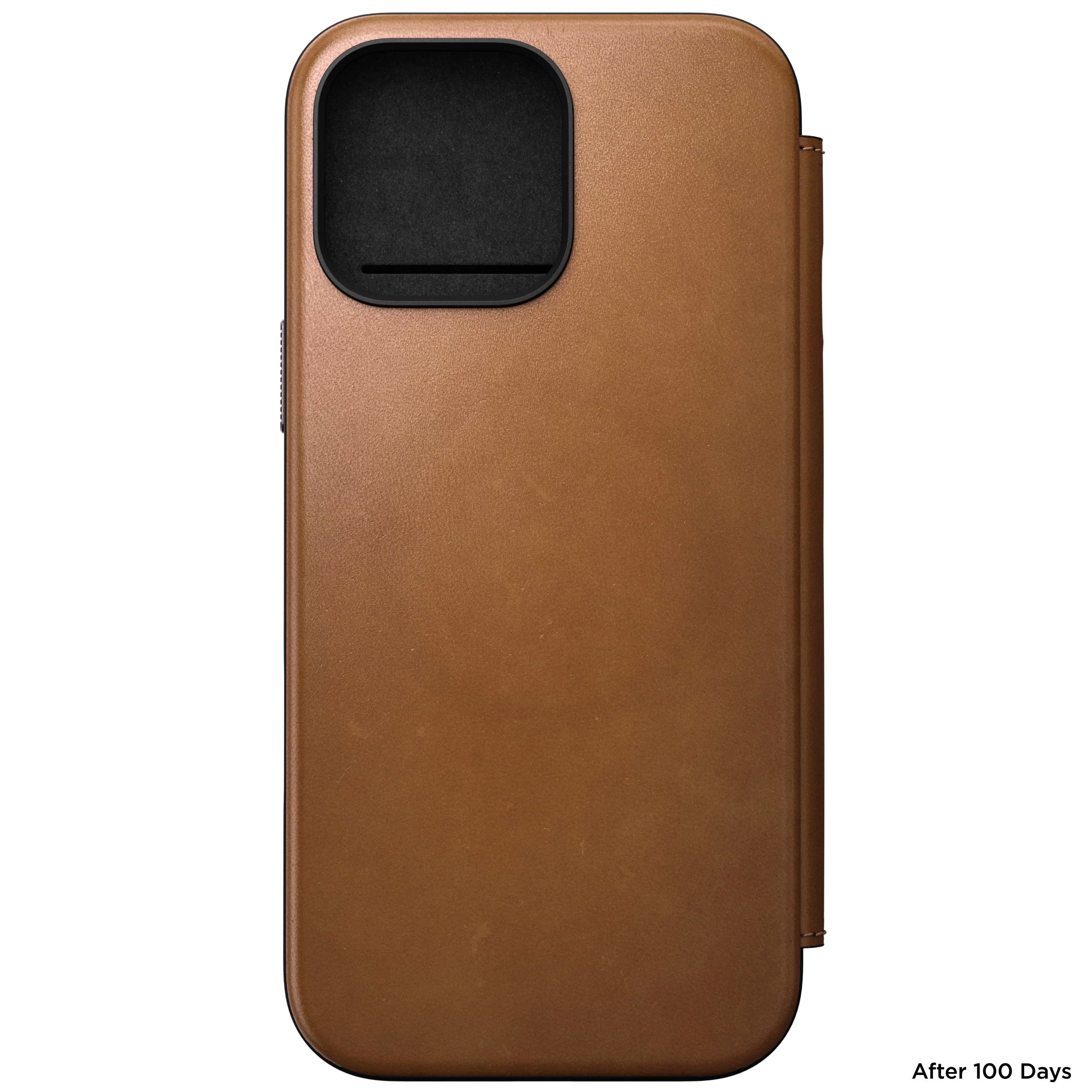 Nomad Lommebokdeksel i skinn med MagSafe til iPhone 16 Pro Max - Tan - Image 3