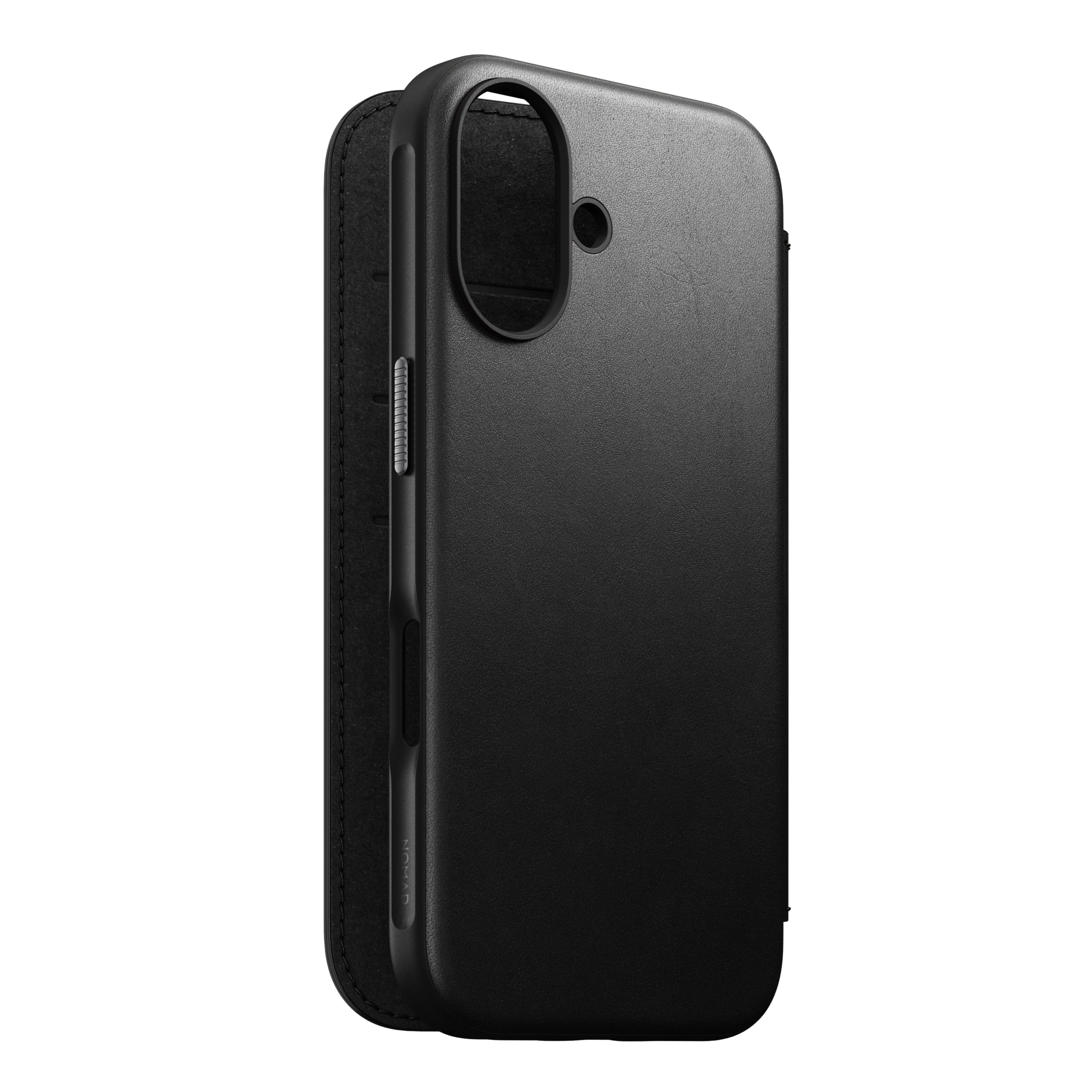 Nomad Lommebokdeksel i skinn med MagSafe til iPhone 16 - Svart - Image 4