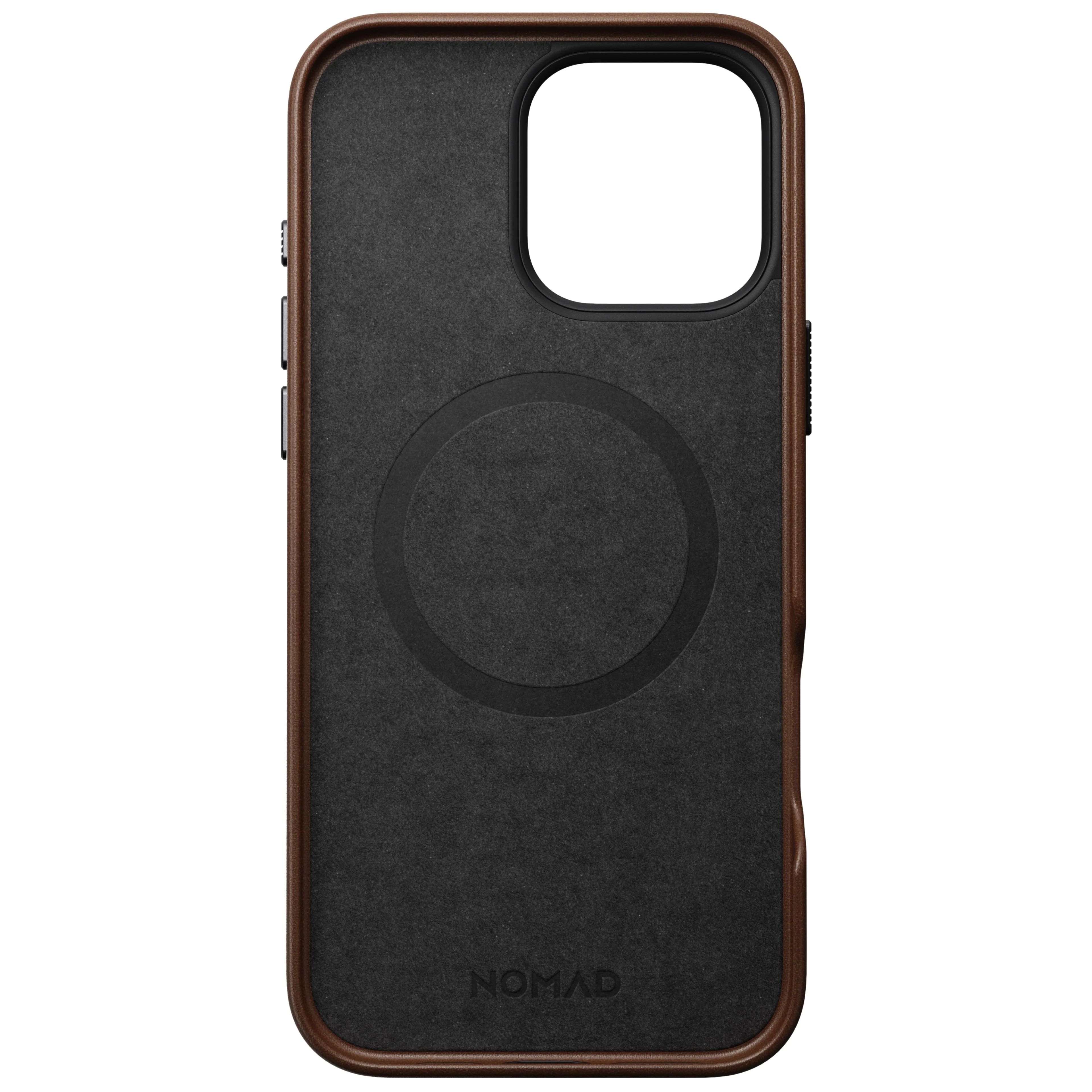 Nomad Traditional Case MagSafe Skinndeksel til iPhone 16 Pro Max - Brun - Image 4
