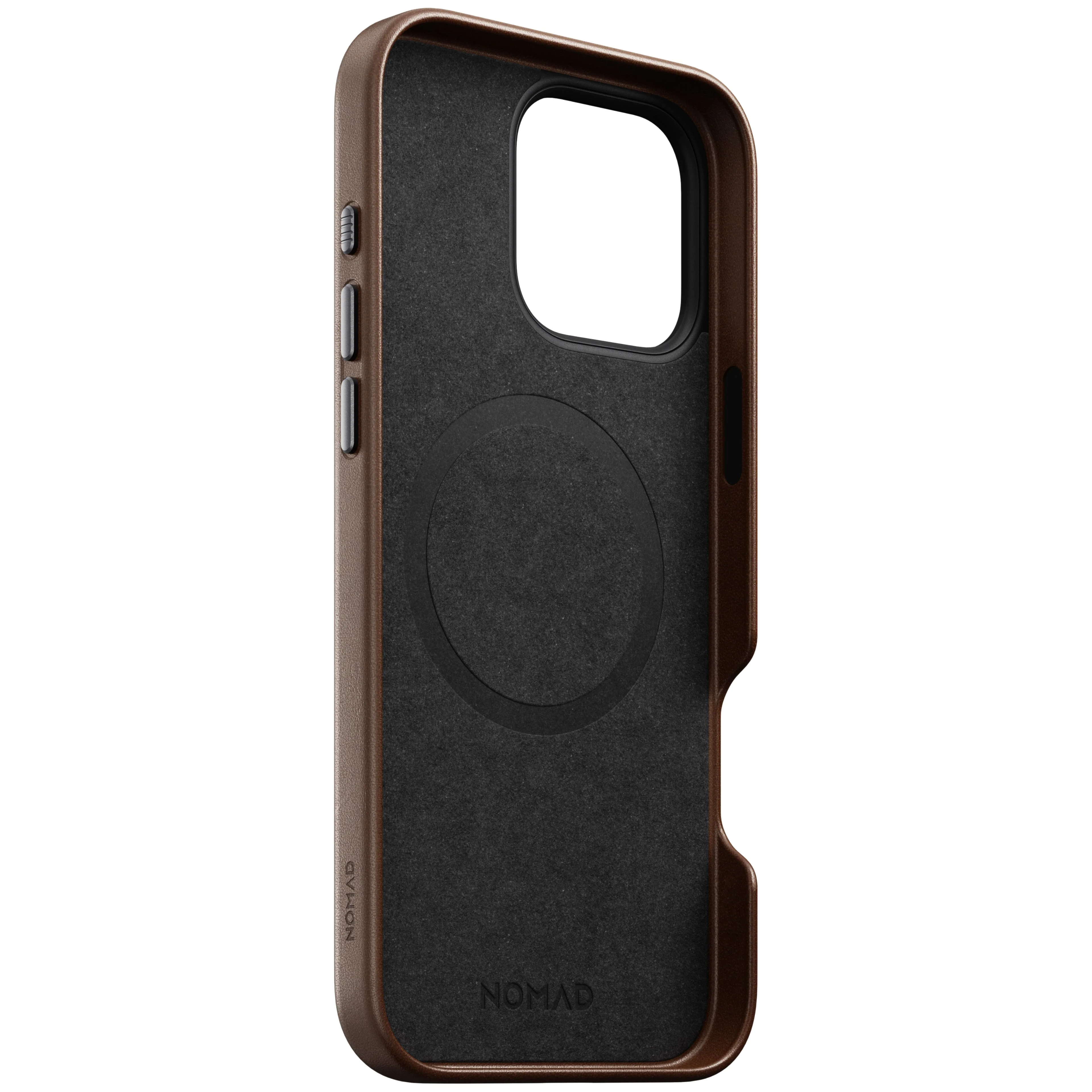Nomad Traditional Case MagSafe Skinndeksel til iPhone 16 Pro Max - Brun - Image 6