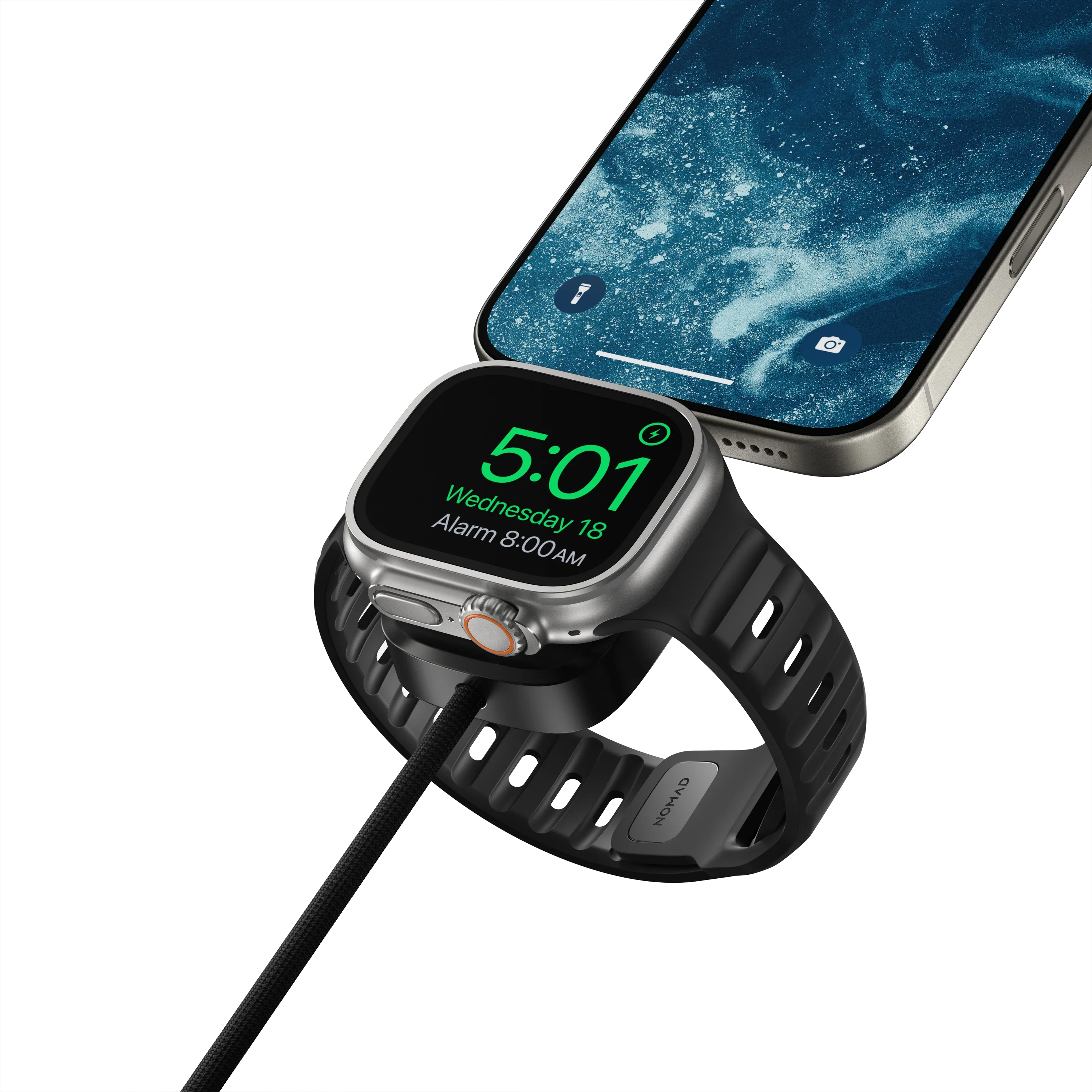 Nomad Universal USB-C Watch Ladekabel (1,5m) - Svart - Image 2