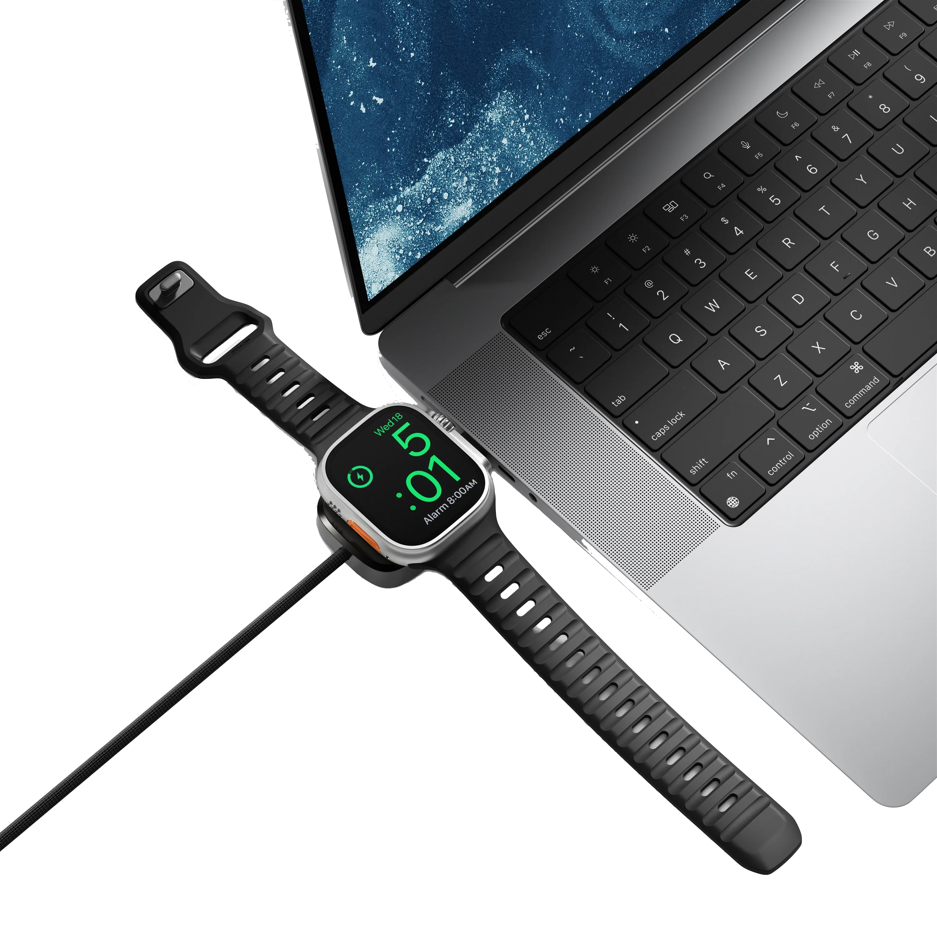 Nomad Universal USB-C Watch Ladekabel (1,5m) - Svart - Image 4
