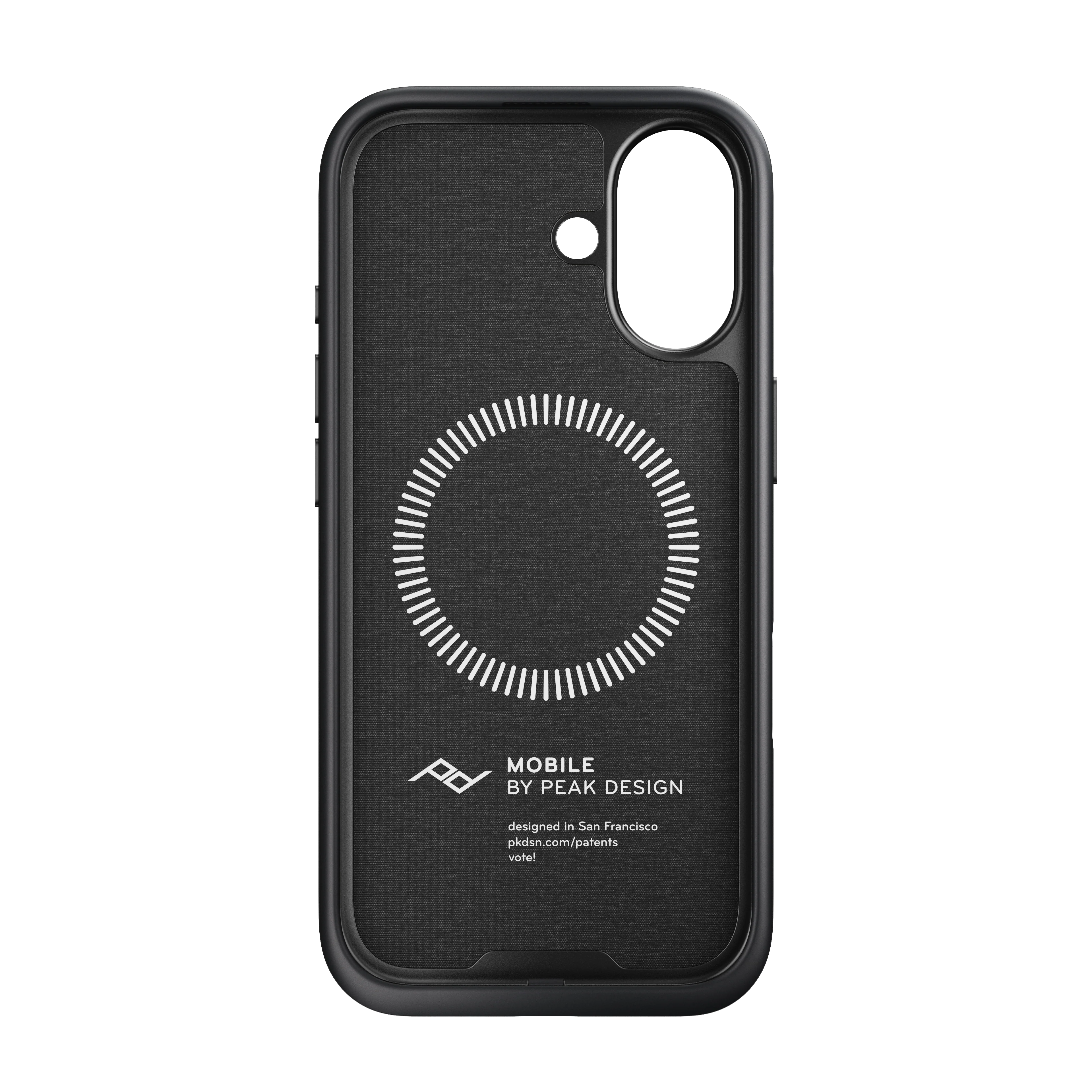 Peak Design Mobile Everyday Fabric MagSafe Deksel til iPhone 17 - Charcoal - Image 3