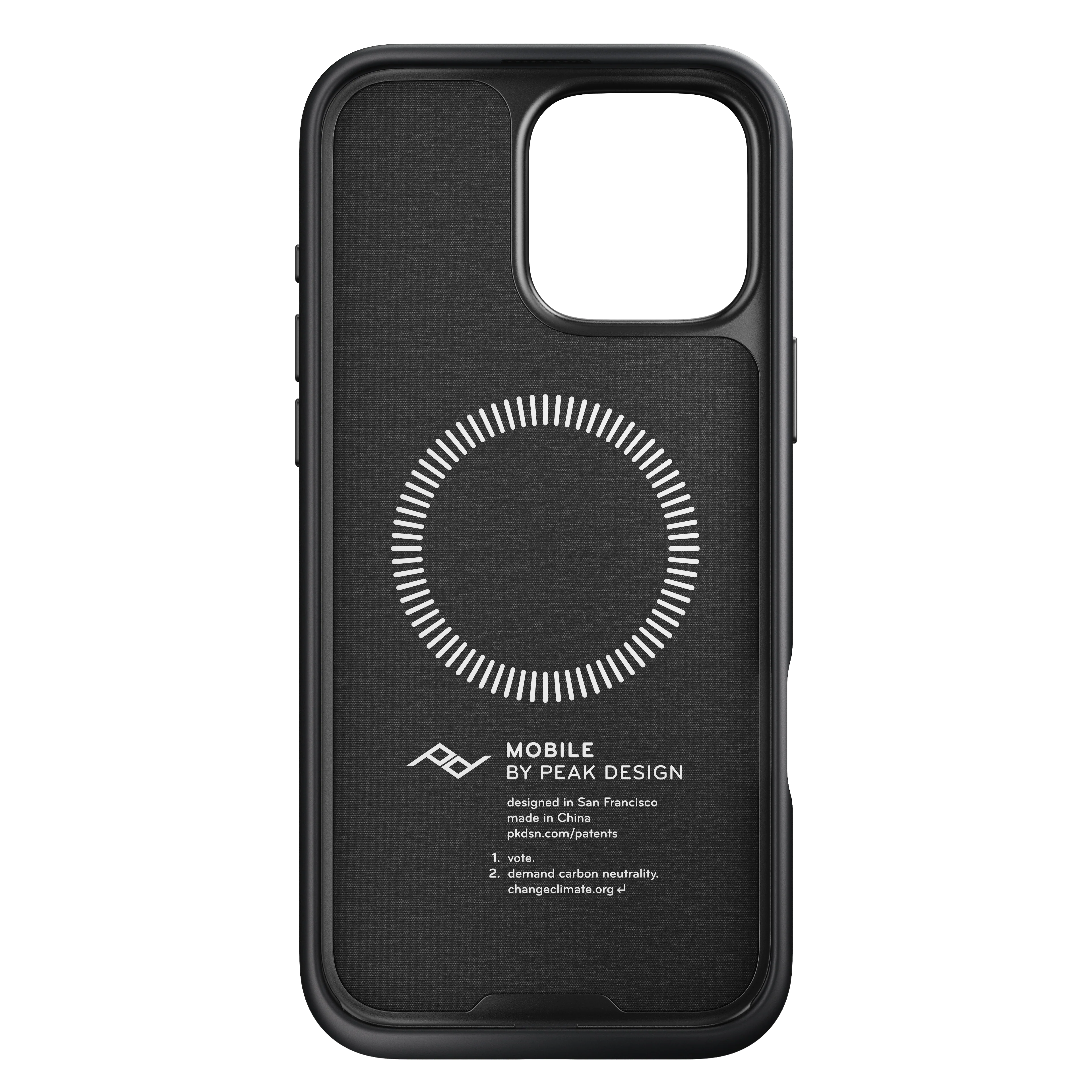 Peak Design Mobile Everyday Fabric MagSafe Deksel til iPhone 16 Pro Max - Charcoal - Image 2