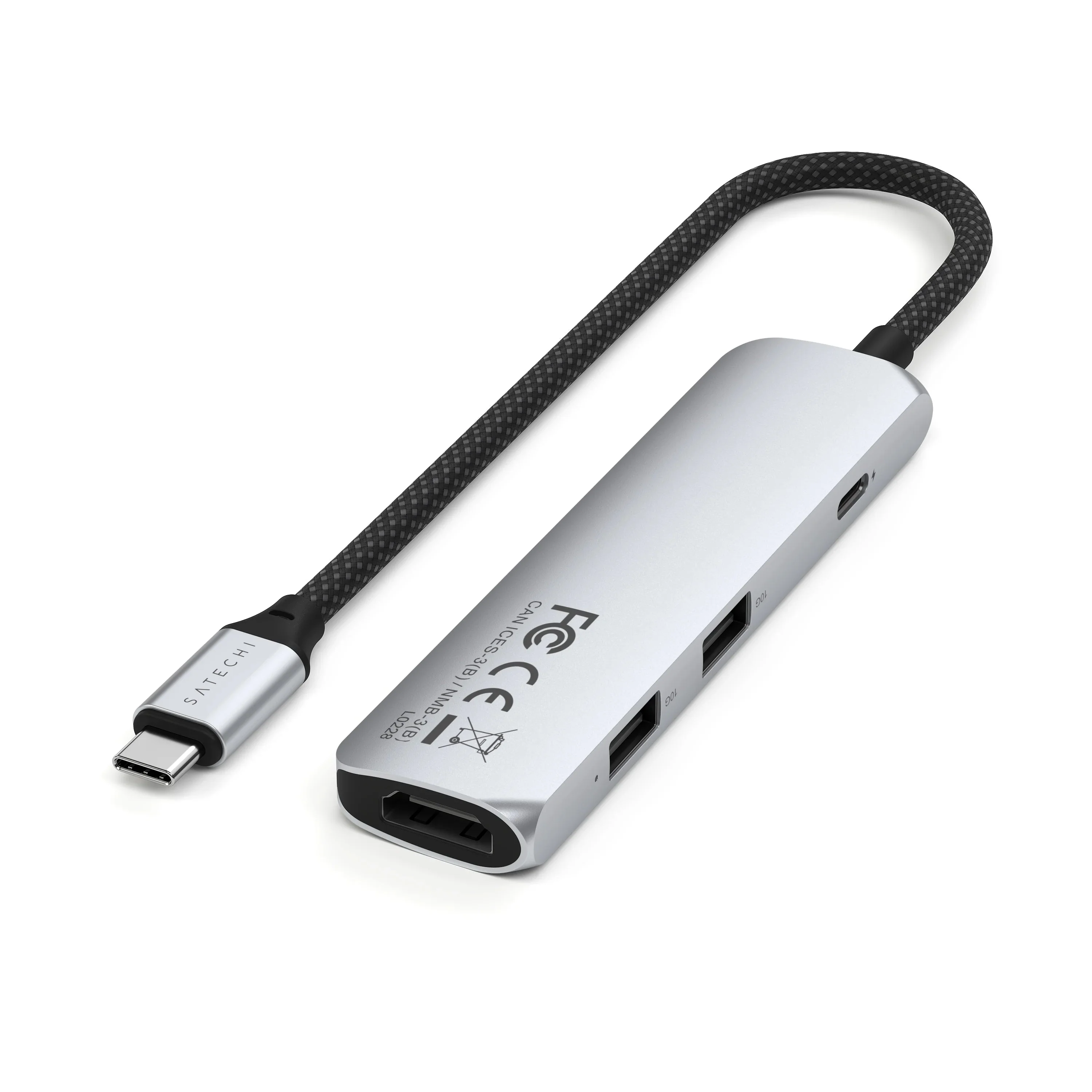Satechi Slim 4 Multiport Adapter - Sølv - Image 3