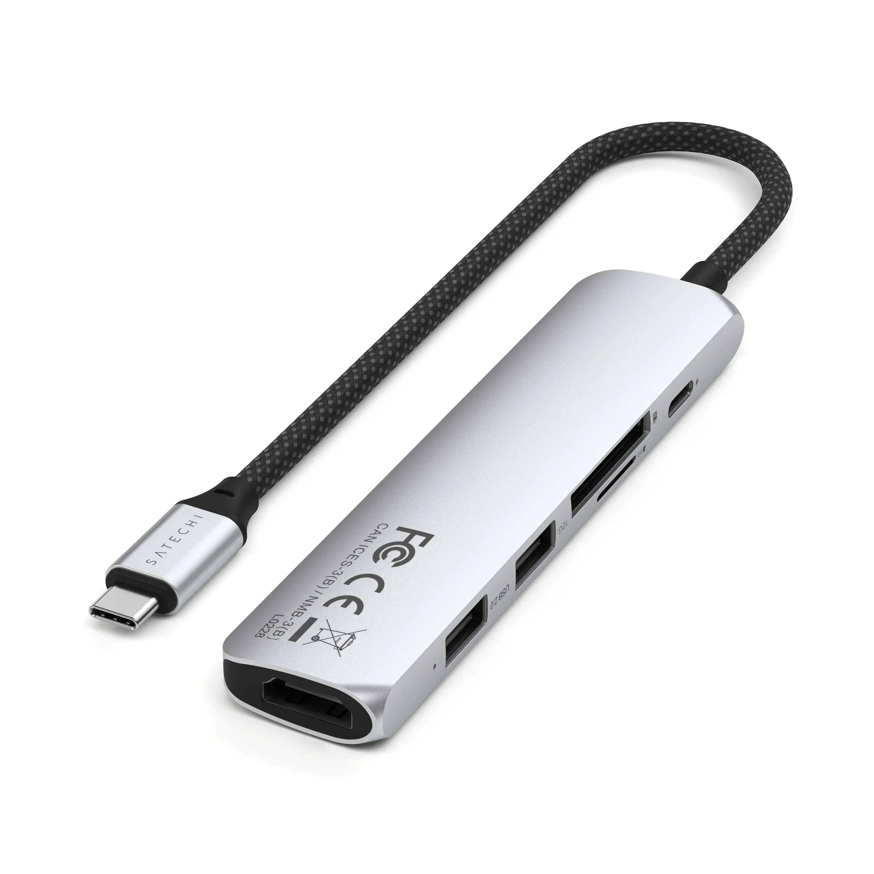 Satechi Slim 6 Multiport Adapter - Sølv - Image 3