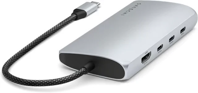 Satechi USB-C 8K Multiport Adapter med Ethernet V3 - Sølv - Image 2