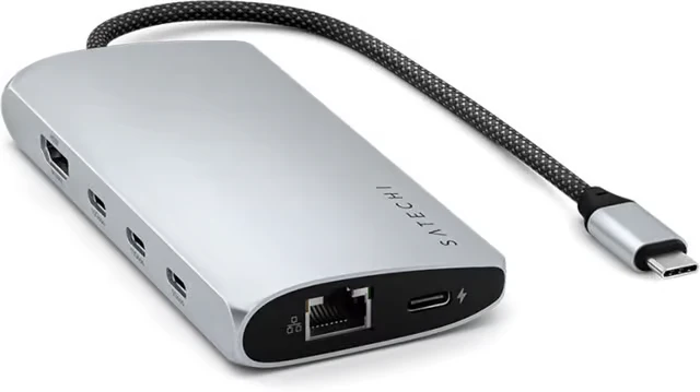 Satechi USB-C 8K Multiport Adapter med Ethernet V3 - Sølv - Image 3