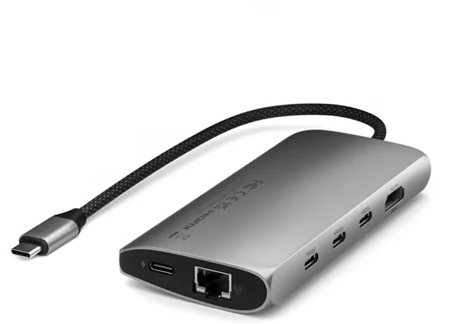 Satechi USB-C 8K Multiport Adapter med Ethernet V3 - Stellargrå - Image 2