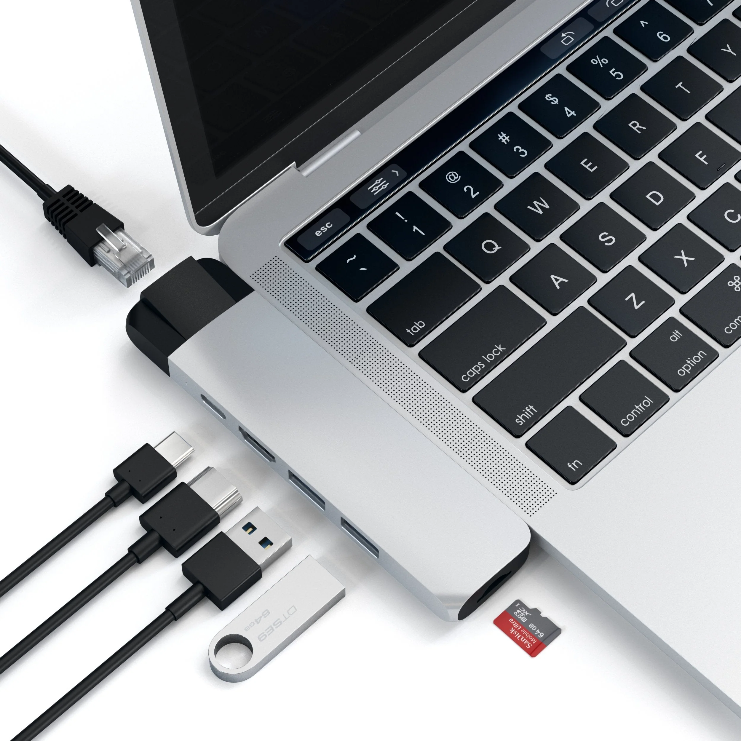Satechi USB-C Pro Hub med Ethernet - Sølv - Image 5