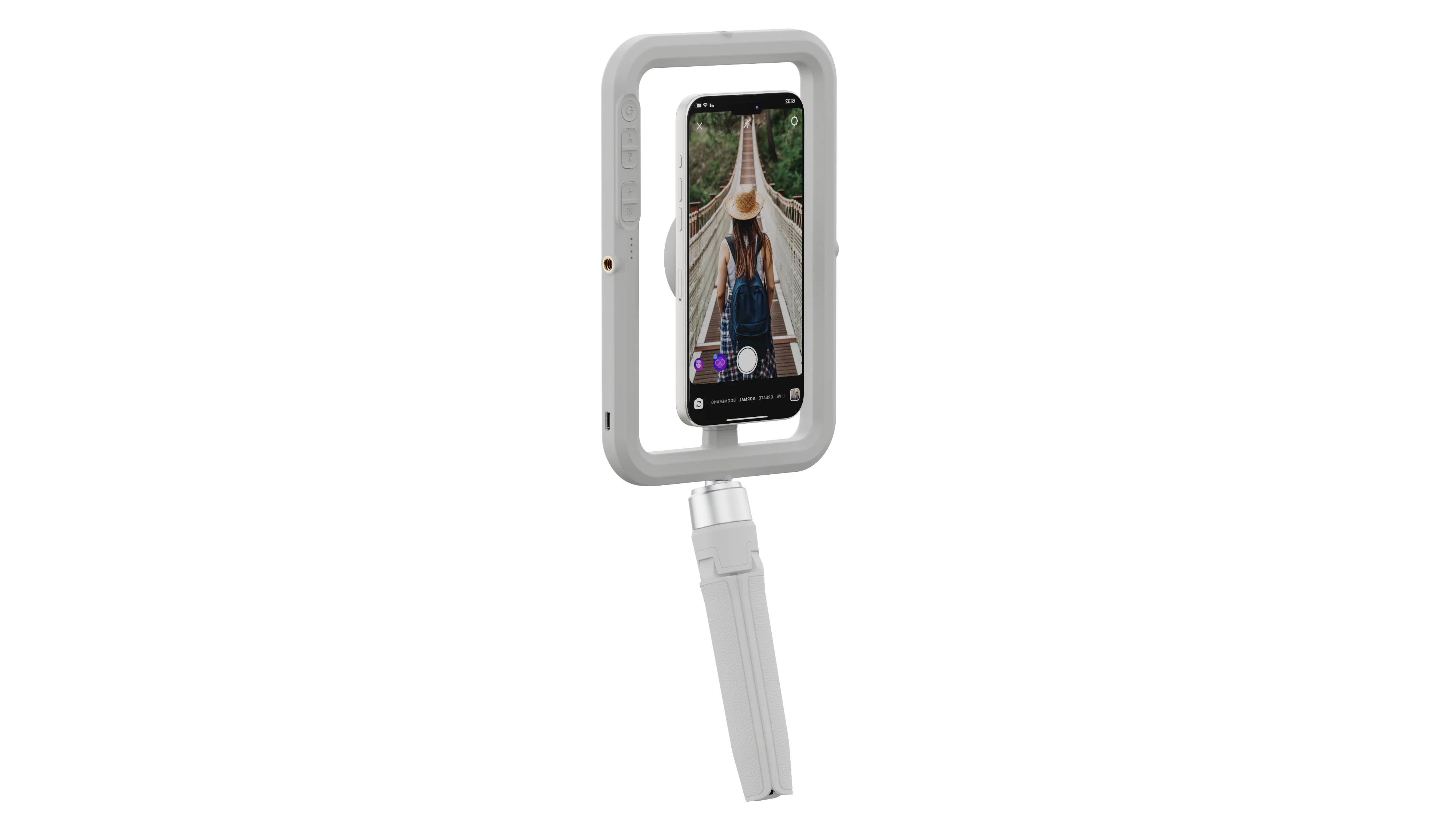 ShiftCam SnapStudio Light Ringlys til iPhone - Grå - Image 3