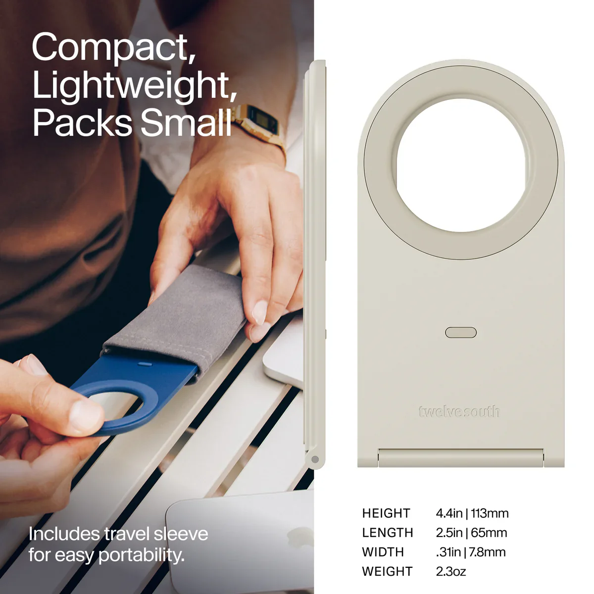 Twelve South Curve Nano Stativ til iPhone - Coastal Blue - Image 5