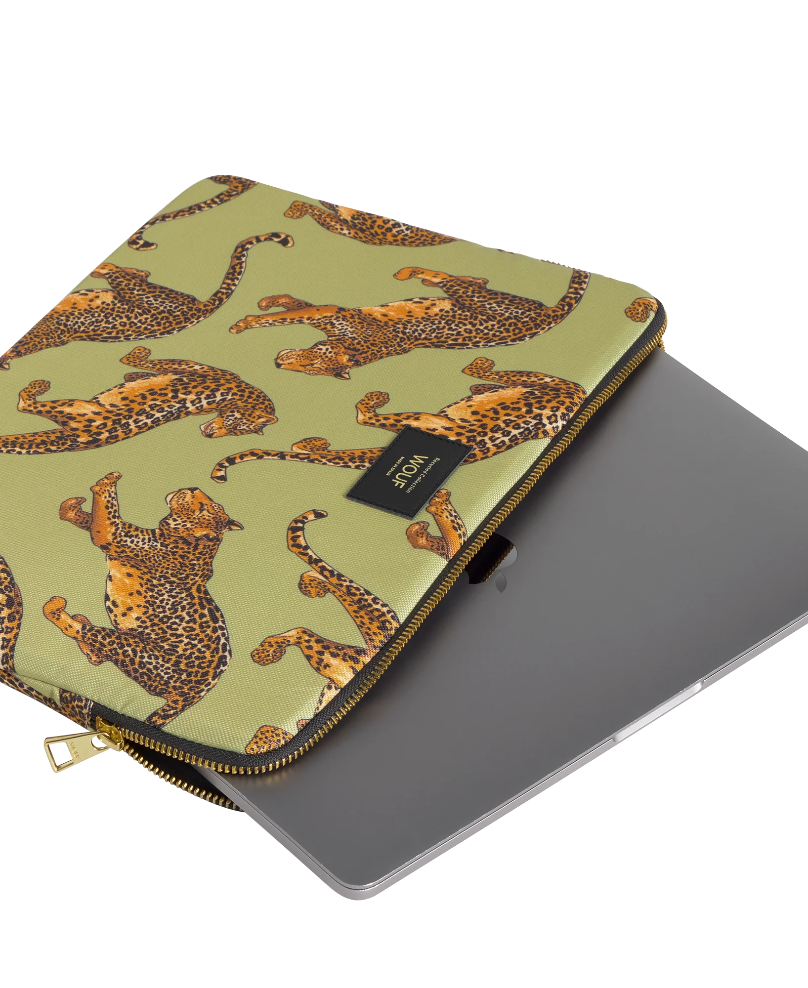 WOUF Mappe til MacBook 13/14" - Avo Leopard - Image 3