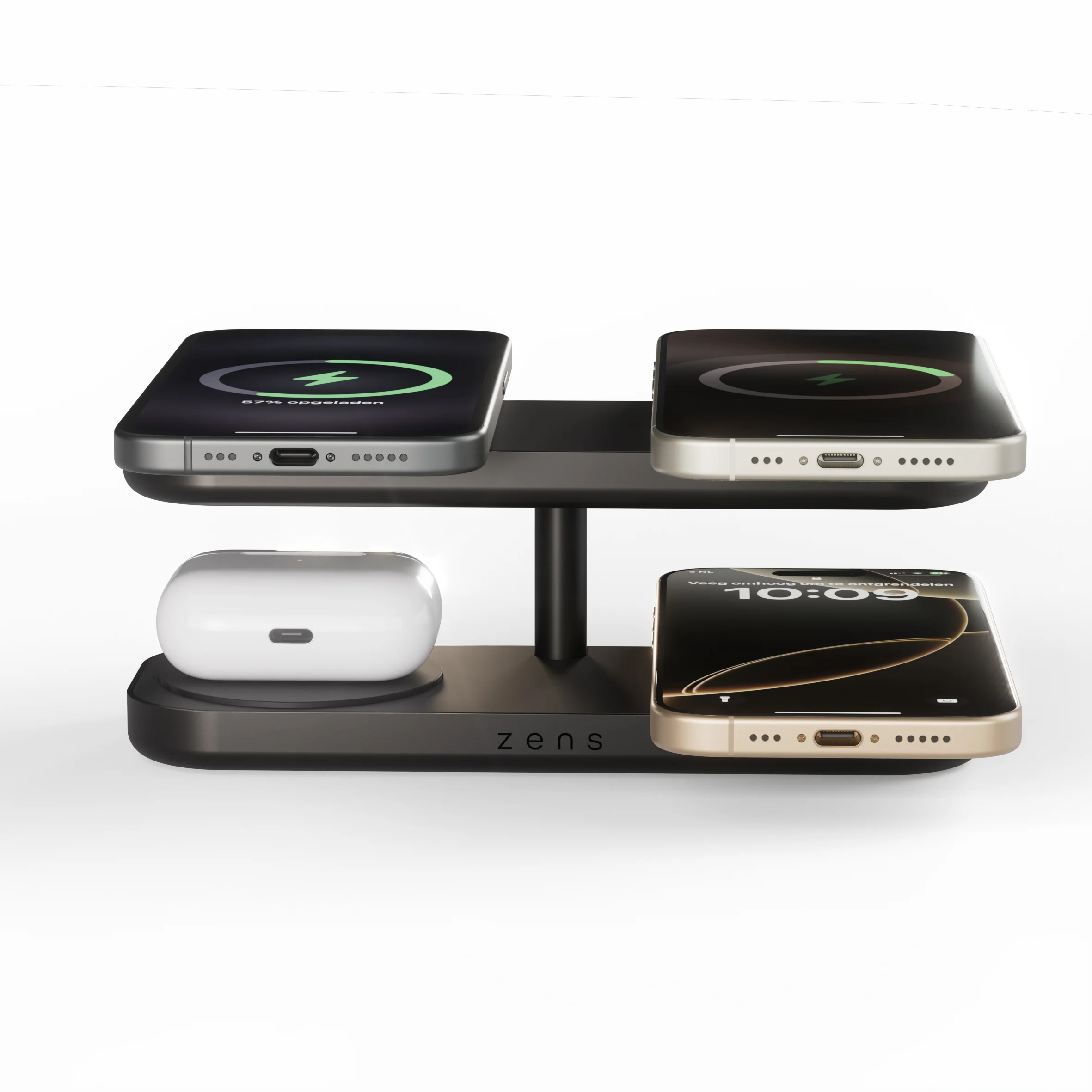 Zens Quattro Pro 4 Qi2 Trådløs lader - Svart - Image 2
